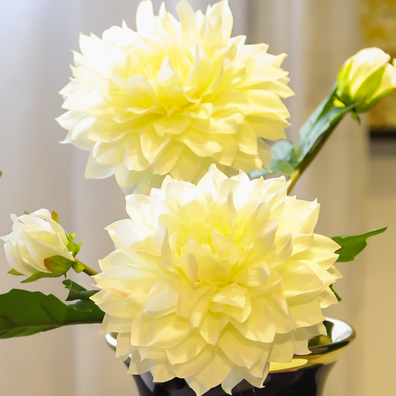 Light of jingdezhen ceramic vases, new Chinese style decoration key-2 luxury furnishing articles mesa flower arranging fake flower implement household table sitting room
