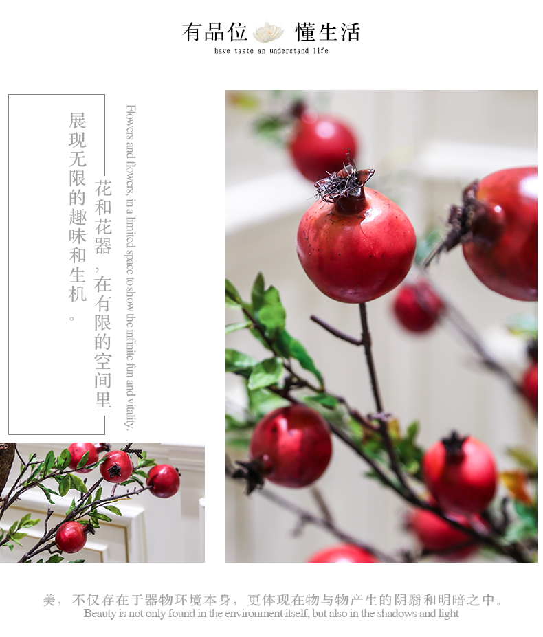 Jingdezhen contracted and I ceramic vases, flower arranging is landing furnishing articles furnishing articles dried flowers to decorate the Nordic creative home