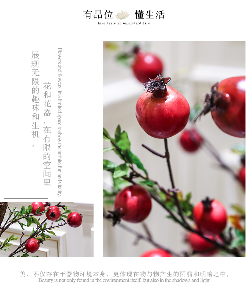 Jingdezhen contracted and I ceramic vases, flower arranging is landing furnishing articles furnishing articles dried flowers to decorate the Nordic creative home