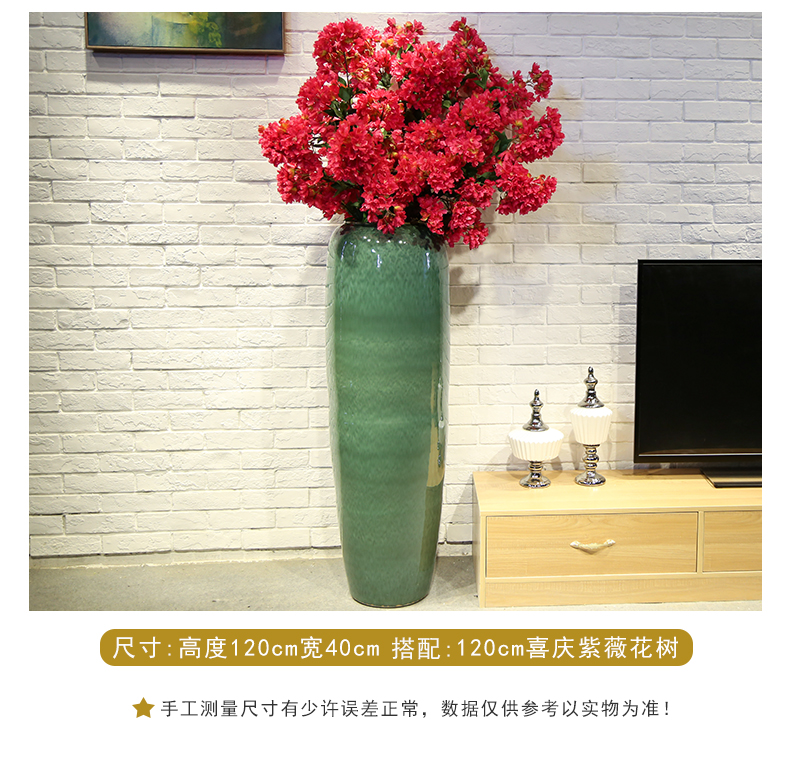 Jingdezhen new Chinese style club house sitting room of large vase ceramic flower, flower restaurant adornment is placed between the example