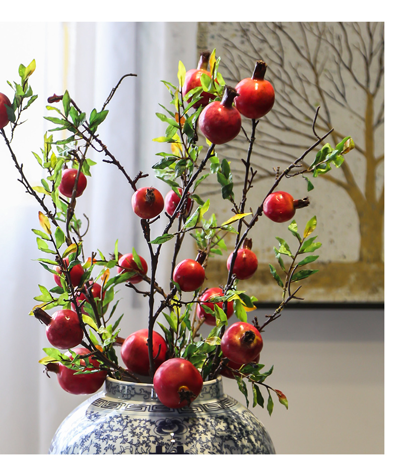 Jingdezhen general idea can of vases, flower implement of new Chinese style decoration in the sitting room porch decorate ceramic flower big furnishing articles