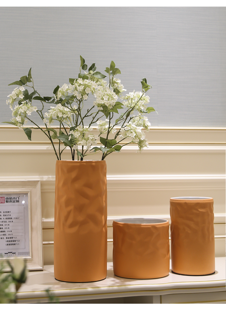 Jingdezhen I and contracted Europe type ceramic vase furnishing articles dry flower vases, flower arranging, TV ark place decoration