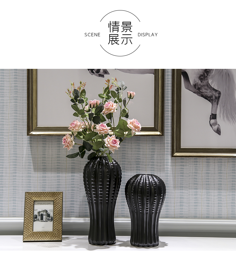 Insert jingdezhen modern American ceramic vase decoration is a new Chinese style living room home wine ark, adornment dry vase