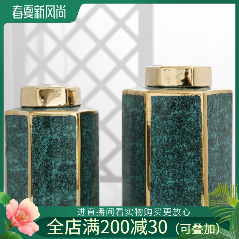 Jingdezhen new Chinese flower arranging machine sitting room home furnishing articles, general household ceramics pot vase hotel restaurant decoration