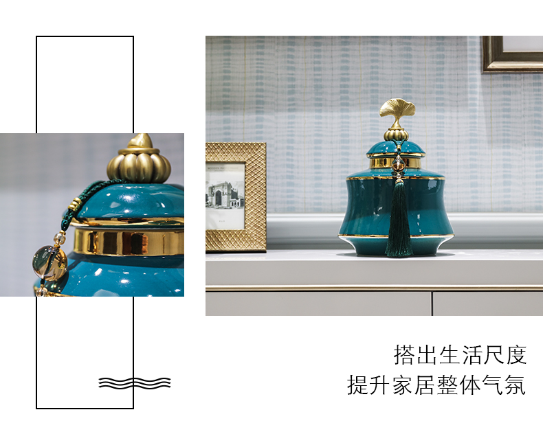 European ceramic vases, table light key-2 luxury furnishing articles wind the sitting room porch TV cabinet modern new Chinese style household ornaments