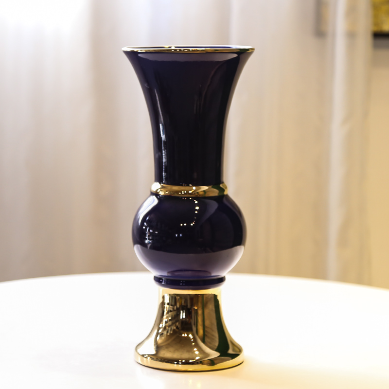 Jingdezhen European ceramic vases, light key-2 luxury furnishing articles in the New Year decorations TV ark home sitting room simulation flower flower