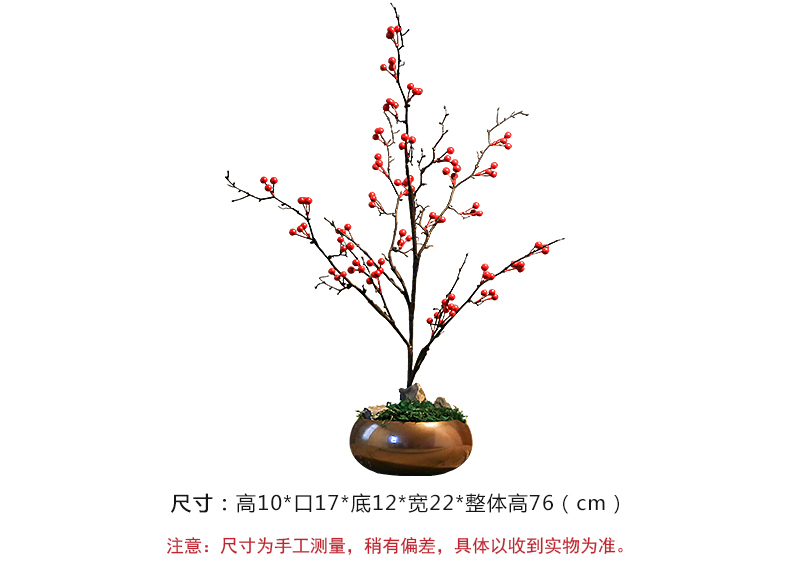 Jingdezhen checking ceramic desktop wutong fruit sitting room adornment restoring ancient ways small potted bonsai big zen furnishing articles