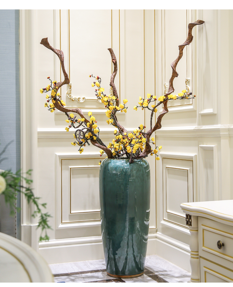 New Chinese style ceramic up of large vases, I and contracted hotel villa decorations furnishing articles flower arranging flower implement