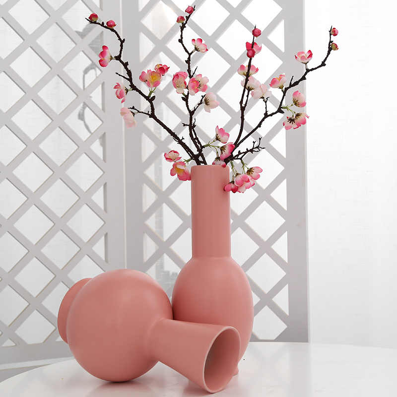 Jingdezhen ceramic creative floret bottle arranging flowers sitting room furnishing articles for household adornment ornament balcony simulation artificial flowers