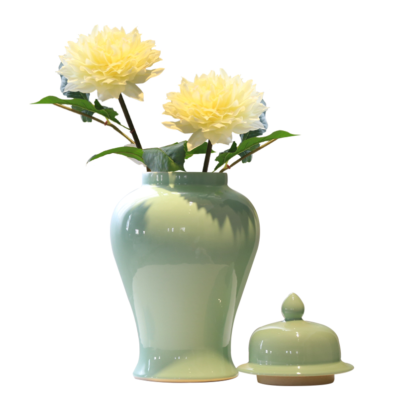 New Chinese style porch wine cabinet mesa decorative flower vase the general pot of tea pot money - box ceramic furnishing articles in the living room