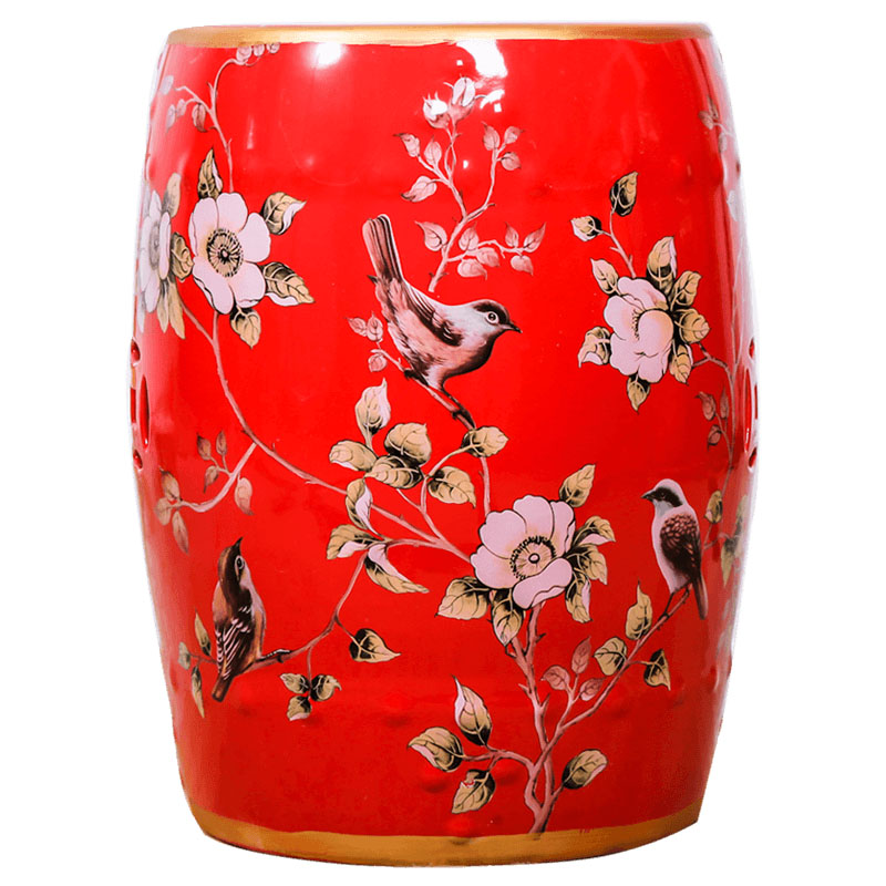 New Chinese style in shoes who with ceramic drum who archaize who pier embroidered pier home sitting room adornment ornament furnishing articles