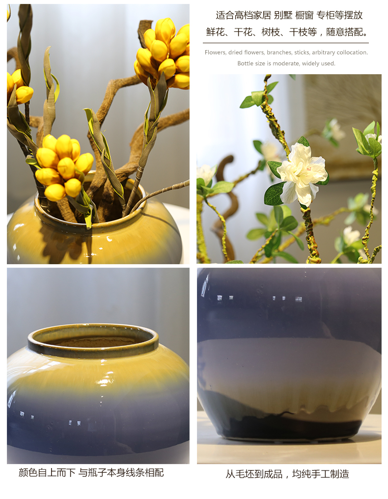 Jingdezhen new Chinese vase mesa table what sitting room ark place TV ark, decoration ceramic flower flower