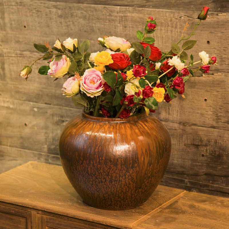 Jingdezhen creative modern new Chinese TV ark, ceramic vase in the sitting room porch home decoration flower implement furnishing articles
