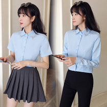 Small sub-professional dress shirt woman long sleeve spring loaded with undershirt woman to work shirt casual workwear inner lap top