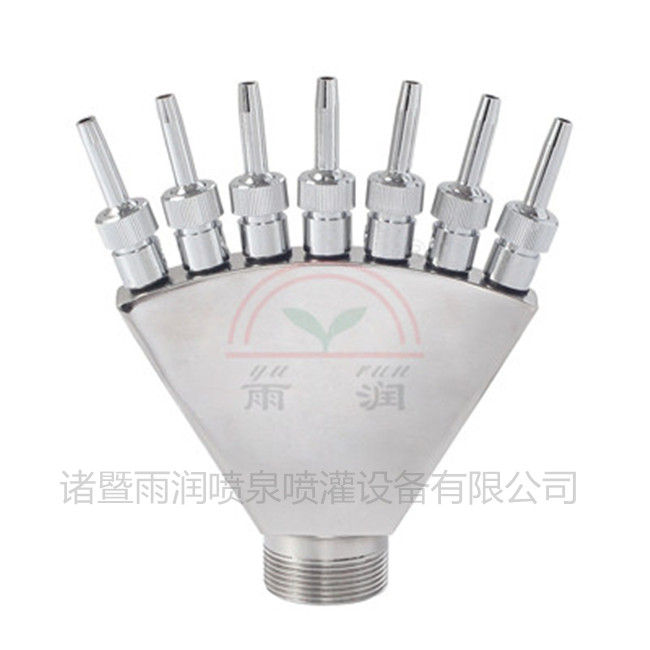 Stainless Steel Anchovy Spray Head Landscape Fountain Scattering showerhead Fountain Outdoor equipment styling One-dimensional Two-dimensional