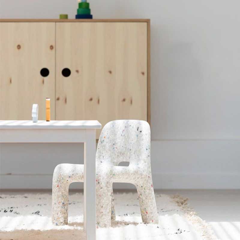 Nordic plastic children's chair backrest home early education kindergarten baby bench ins net red childish small table and chair