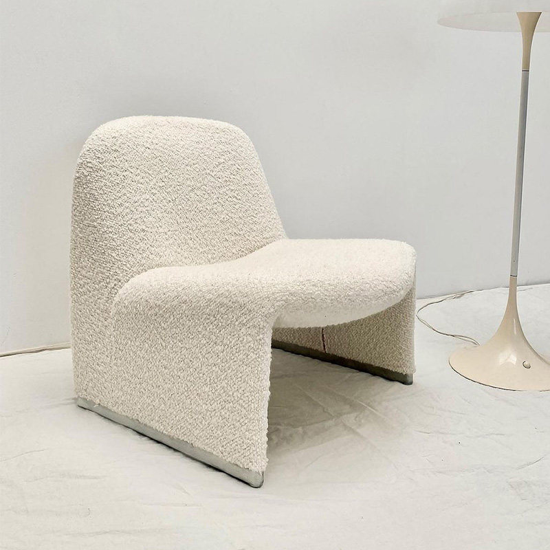 Designer single sofa chair small size net red light luxury small apartment leisure chair Nordic wabi-sabi wind retro single chair