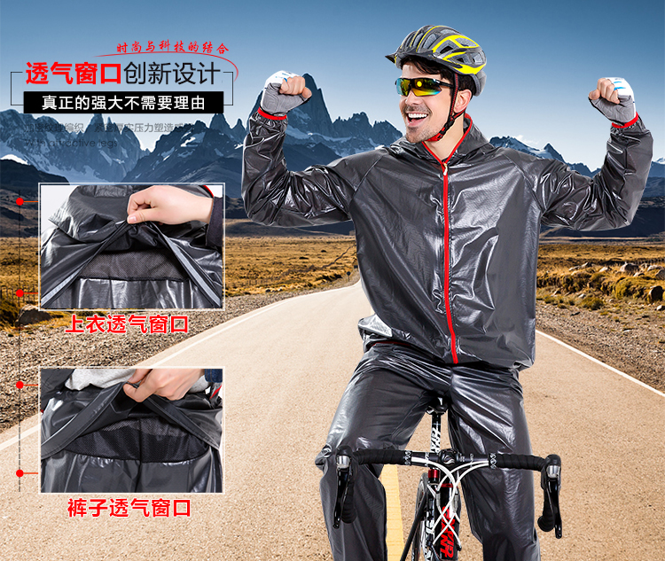 Thể thao ngoài trời cưỡi quần áo mưa mưa xe đạp xe đạp leo núi mưa bánh poncho ánh sáng áo mưa áo mưa cánh dơi cao cấp