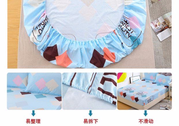 Giường một mảnh chống trượt giường trải giường Simmons nệm bảo vệ nệm 1.8m bao gồm bụi có thể tháo rời bao gồm tất cả ga trải giường chun đẹp	