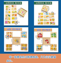 Related matching puzzles Logical thinking training Animals Find a home Kindergarten Small class Puzzle area Science area Play teaching aids