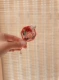 Thủ công thêu xong thêu BJD búp bê quạt phi nhân cung quạt quạt tròn quạt bạc trâm hạc 4.5 CM - Trâm cài