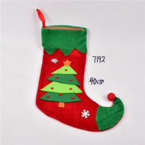 Christmas stocking items Christmas tree pendants room swing pieces mall shop window Scene arrangement Supplies Christmas Sox decorations