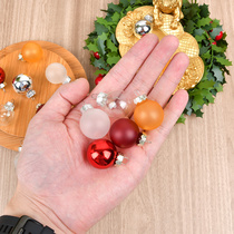 Christmas bucket 25mm glass ball hanging decoration home window colorful mini decorative supplies scene layout pendant