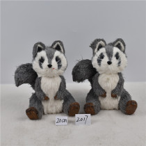 Christmas decoration straw owl raccoon fox shape home decoration window scene layout animal decorations