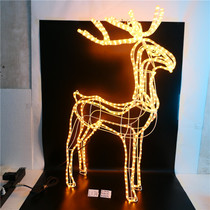 Mall Hotel Arrangement Beauty Chen Props Luminous Ecstasy Deer Acrylic Deer 1 m High Warm Color Station Deer Shop Window Hem Accessories