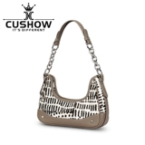 Кожаная сумка на одно плечо на цепочке, изысканный стиль, воловья кожа, коллекция 2023, из натуральной кожи