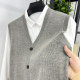 Sweater men's vest vest vest vest vest button spring and autumn trend
