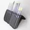 Monet bristle fan-shaped wolf brush hook line Oil painting board brush Nylon hair Professional color Acrylic gouache oil painting pen set