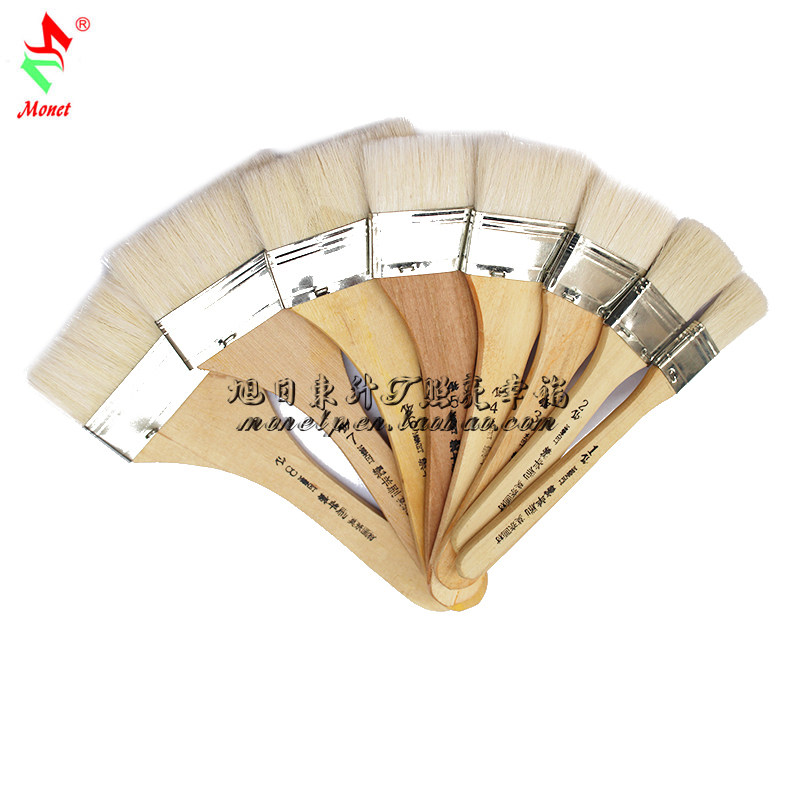 Monet MONET Pure Pig Mane Bristles Oil Painting Board Brushed Goat Milli Soft Gross Underbrush Propylene Painted Board Brushed Oil Paintbrush-Taobao