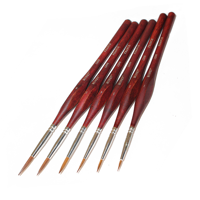 Monet MONET WOOD GRAIN WOLF Thread Pen Water Powder Oil Painting Details Sketching Pen Fine Watercolor Paintbrush