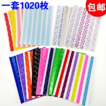Hot stamping photo album corner paste fixed photo transparent cute sticker diy photo album handmade tool material