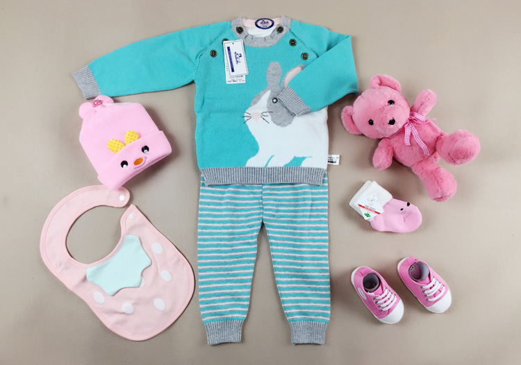 Bộ quà tặng dày cho bé sơ sinh trăng tròn tuổi 100 ngày phục vụ mùa thu và mùa đông cotton túi quà cho bé mua đồ cho trẻ sơ sinh