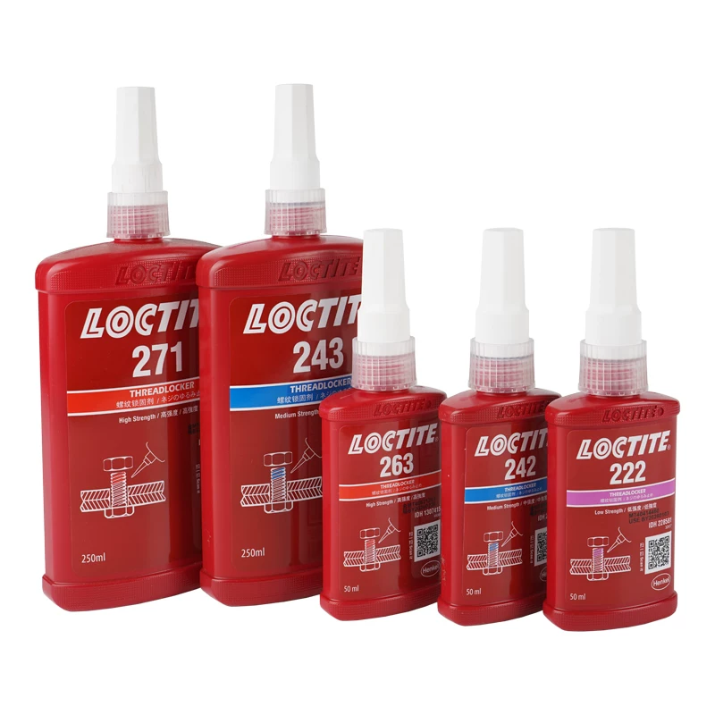 Германский клеевой состав Loctite 243 для резьбового соединения против раскручивания, анаэробная клейкая средняя прочность, снимаемая резьбовая клейкая смесь, высокая термостойкость, подходит для профессионалов