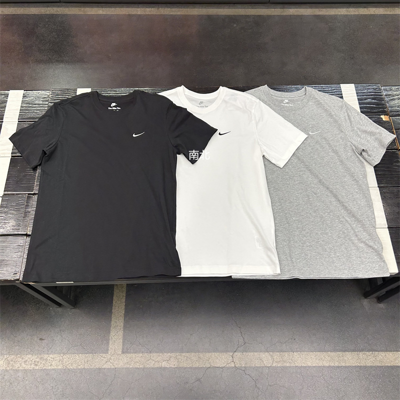Nike Nsw Embroidered Small Logo Men's Solid Color Pure Cotton Sports Casual Comfortable Short-Sleeved T-Shirt Bv0508 Nike Nsw Embroidered Small Logo Men's Solid Color Pure Cotton Sports Casual Comfortable Short-Sleeved T-Shirt Bv0508