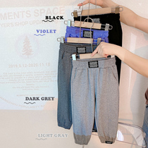 Boys spring and autumn sports pants small children 2021 new foreign style casual pants children high waist Korean trousers tide