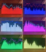 AS3264 Full color RGB music spectrum audio display LED rhythm RGB atmosphere light DIY audio level