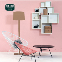 Outdoor egg-shaped chair Imitation Vine choreographic table and chairs Leisure chair Home Nordic Lying Chair Sloth Balcony Folk-like board Rattan Bench