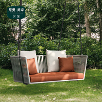 Balcony Swing ceiling suspended hanging chair yard Double outdoor autumn Qianyard Indoor home grown-up net red hanging basket