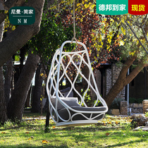 Hanging basket hanging chair Nordic hanging indoor single balcony creative ins net red shooting props folk sleeping outdoor swing
