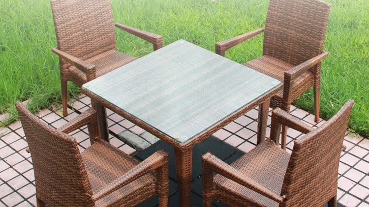 Bàn ghế ngoài trời mây bàn ghế đan bằng liễu gai bộ bàn ghế cafe ngoài trời