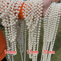 Imitation Pearl Wired Pearl Chain Wedding Celebration New Props Pearl Strings Wedding Supplies Suspended Ceiling Decoration Acrylique Waterpolo Curtain