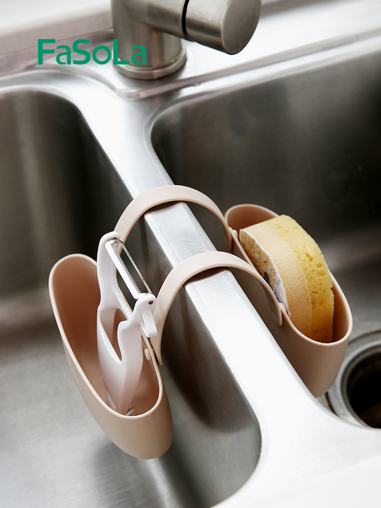 Kitchen Sink Drain Rack Sponge Plastic Hanging Bag Shelve Pool Containing Layer Rack Hanging Basket Pool Containing Drain rack