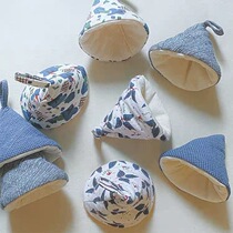 Nature Home Japanese Kitchen Good Helper Cone Conical Heat Insulation Cover Anti-hot Cover Small Hat Pot Grab Ears Triangle Gloves
