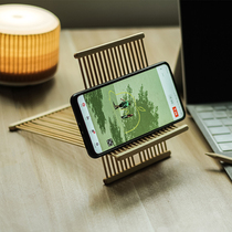 Natural home NatureBamboo bamboo silk X mobile phone holder design sense multi-purpose traditional handicraft simple style