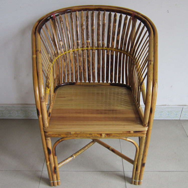 Bamboo Chair Bamboo Circle Chair Single Sofa Chair Hotel Single Chair Dining Room Circle Chair Casual Farm Folk Juku Bamboo Furniture Chair