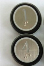 KONE elevator round button Giant KONE button with Braille can be customized for a variety of elevator buttons